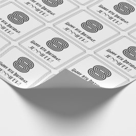 8:e födelsedagen: Art Deco Inspired Stil "8" + Nam Presentpapper