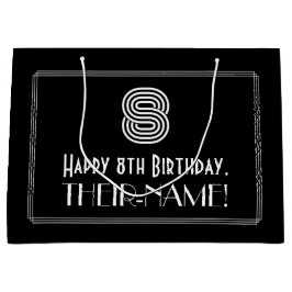 8:e födelsedagen - Art Deco Inspired Titta "8" & N