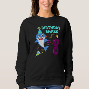 8:e födelsedagen Bards Baby Shark Birthday Boy 8 T Shirt