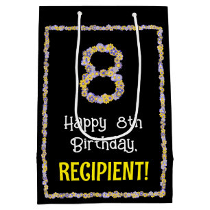 8:e födelsedagen: Blommigt Flowers Number, eget na