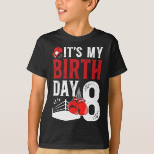 8:e födelsedagen Boxing Boy 8 År Gammal Boxer Bday T Shirt