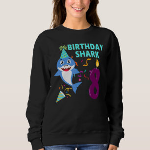 8:e födelsedagen Kids Baby Shark Birthday Boy 8 T Shirt