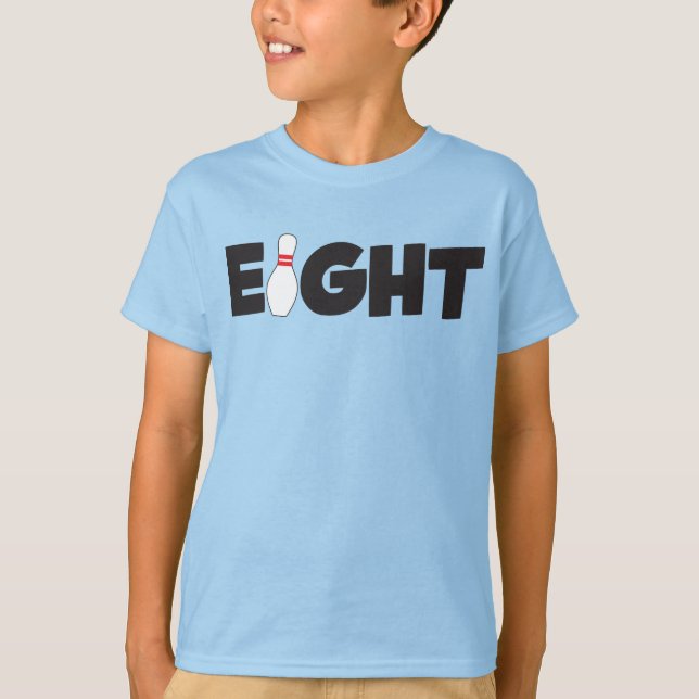 8:e födelsedagen T-Shirt Kids Åtta (Framsida)