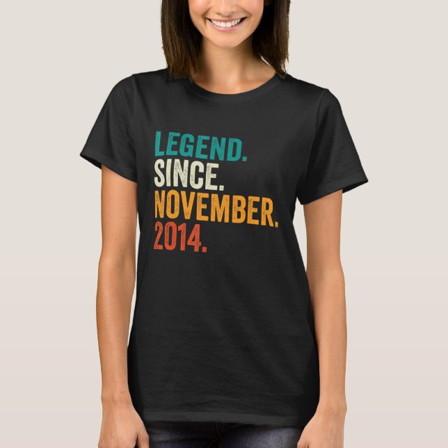8:e födelsedagsdagen sedan november 2014 8 år O T Shirt (Framsida)