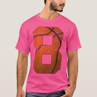 8:e Födelsedagsfesten Åtta 8 års gammal basketboll T Shirt