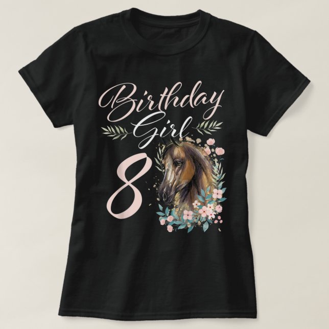 8:e födelsedagshuset, äldre än 8 år gamla T-S T Shirt (Design framsida)
