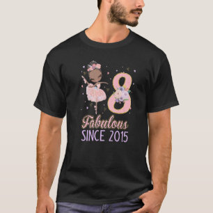 8:e födelsedagstjur Ballerina Dancer Ballet T Shirt