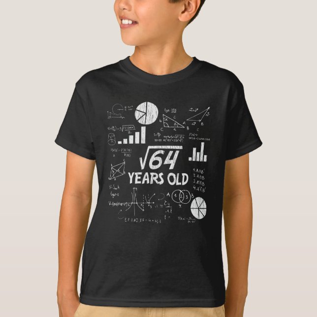 8:e födelsedagstorget roten 64-8 års gammal dag t shirt (Framsida)