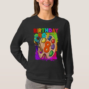 8:e födelsedagstorgsmålning B Dag 8 år gammal pela T Shirt