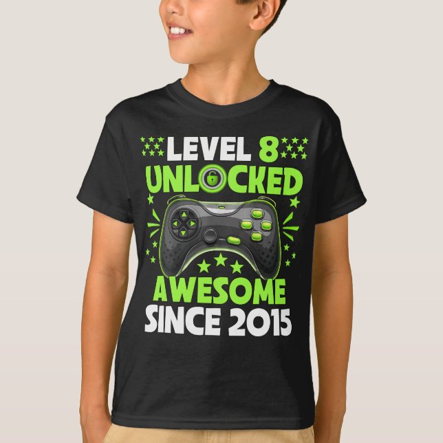 8:e födelsetalet 8 olåst Fantastisk 2015 T Shirt (Framsida)