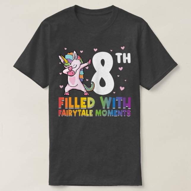 8:e fylld med sagda stunder på dagen t shirt (Design framsida)