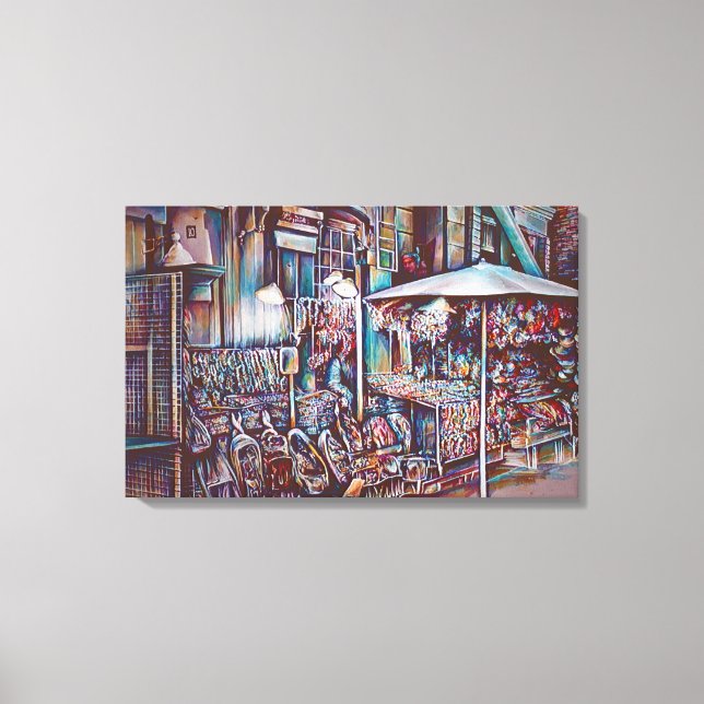 8:e gatan Ringar Canvastryck (Framsida)