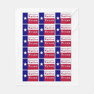 8:e Generation Native Texan Flagga Fleecefilt
