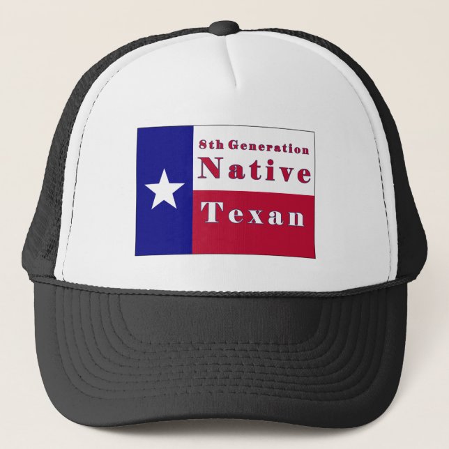 8:e Generation Native Texan Flagga Keps (Framsida)