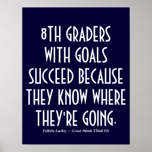 8:e graders med målskolans Poster