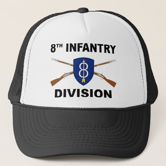 8:e infanteridivisionen - Korsade gevär Keps (Framsida)