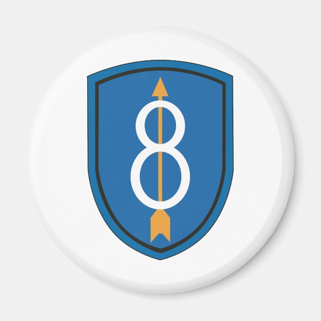 8:e infanteridivisionen magnet (Framsidan)