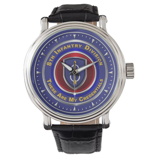 8:e infanteridivisionen ”Pathfinder” minnessak Armbandsur (Framsida)