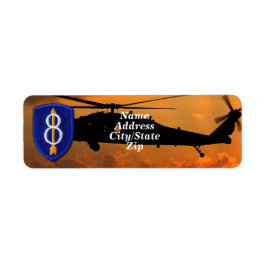 8:e infanteridivisionen Rrps recon veteranveterinä Returadress Etikett
