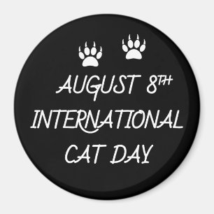 8:e Internationell-kattdagen Magnet
