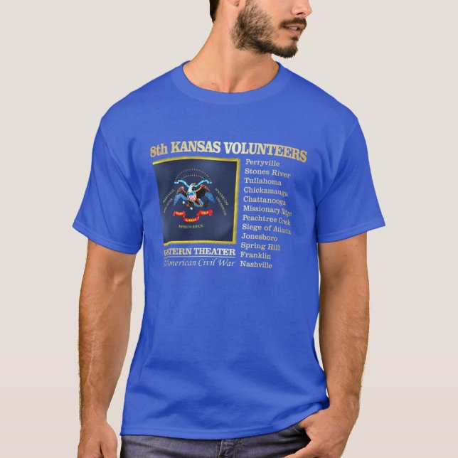 8:e Kansas Volunteer Infantry BH2 Oversized T Shirt (Framsida)