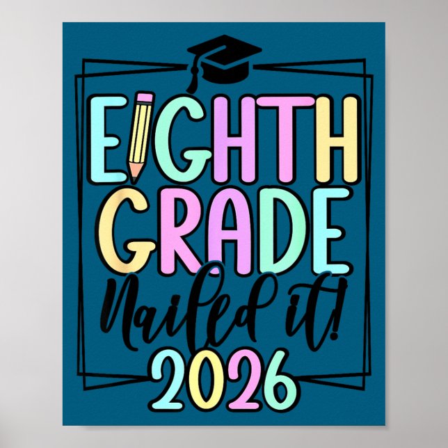 8:e klass 2026 mellanstadieexamen  poster (Framsidan)