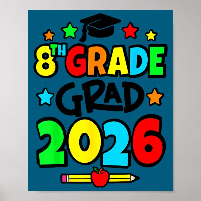 8:e klass examen 2026 åttonde klass examen poster (Framsidan)