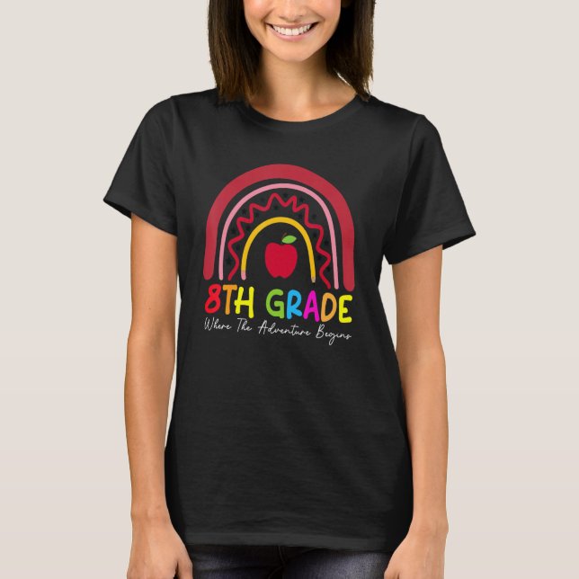 8:e Klass Regnbåglärarteamet andra Klass-torget T Shirt (Framsida)