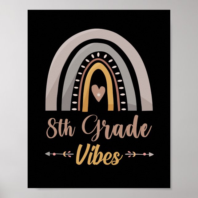 8:e klass vibe Åttonde klass tillbaka till skolan Poster (Framsidan)