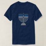 8:e natten i Hanukkah Glitter T Shirt<br><div class="desc">Hanukkah 2022 börjar på kvällen Söndag den 18 december och slutar på kvällen måndagen den 26 december</div>
