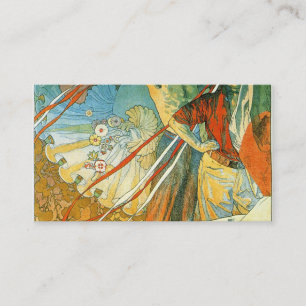 8:e Sokol Festival Alphonse Mucha Visitkort