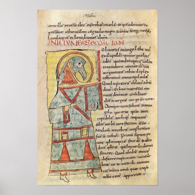 8 f.95v St. John Evangelist Poster (Framsidan)