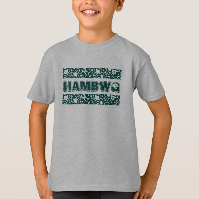 8 Färg - HAMbWG Hanes ComfortBlend® Sweatshirt Tee (Framsida)