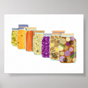 #8 Food Canning Burk Poster