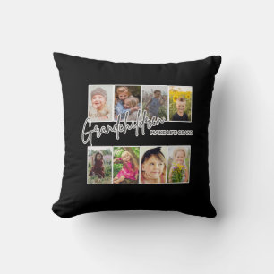 8 Foto "Grandchildren make Life Grand" Kudde