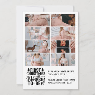 8 Foto Mamma som ska bli jul-Gravid Julkort