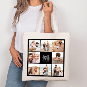 8 Fotofamiljens fotokollage Canvas Tote Tygkasse