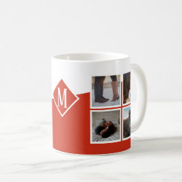 8 Fotokollage Instagram monogrammad Kaffemugg