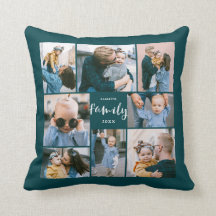 8 Fotokollage Modern Family Personlig | Teal