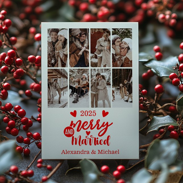 8 Fotominimalistisk helighet och gift Julkort (Skapare uppladdad)