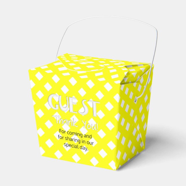 8-GULTERS FAVOR-GULT-FAVOR-FÅR-BOX, ta ut Presentaskar (Framsidan Sidan)