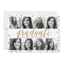 8 Inbjudan till Photo Guld Glitter Titta på Studen