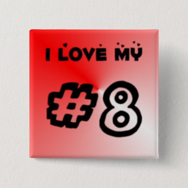 #8 knäppas kvadrerar knapp (Framsida)