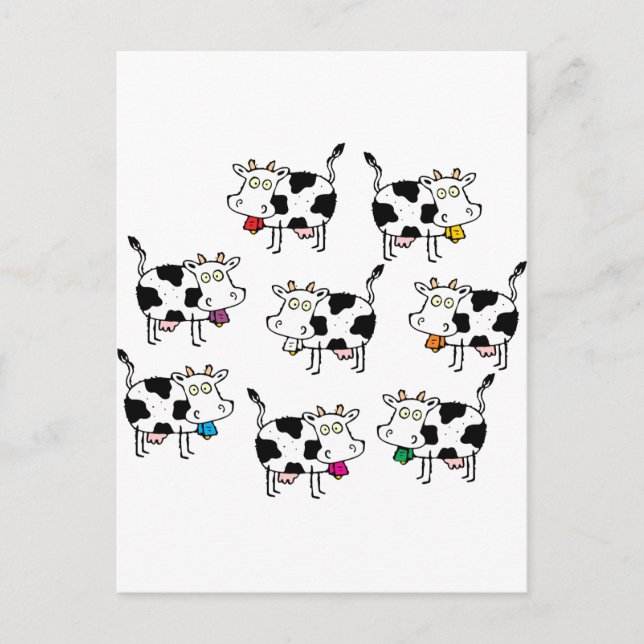 8 Kow kvinna Vykort (Framsida)