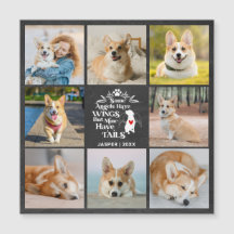 8 Magnetkort för fotokollage Hund-förlust