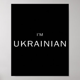 8 maj President Volodymyr Zelensky Jag är ukrainar Poster