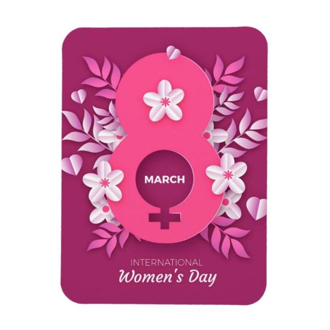 8 March - International Women's Day Magnet (Vertikal)