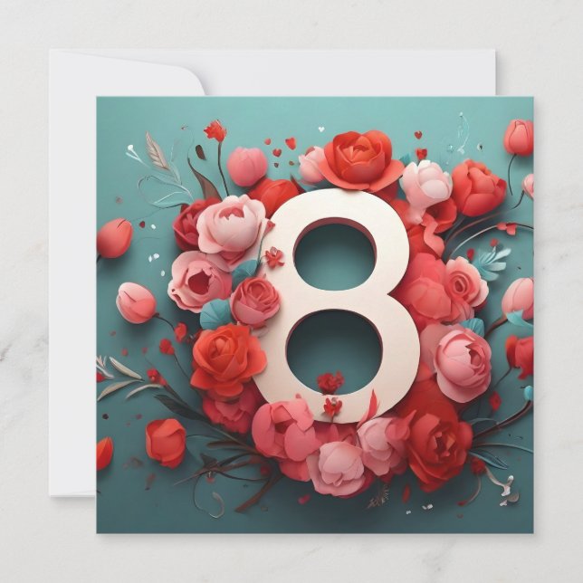 8 mars inbjudningar (Framsida)