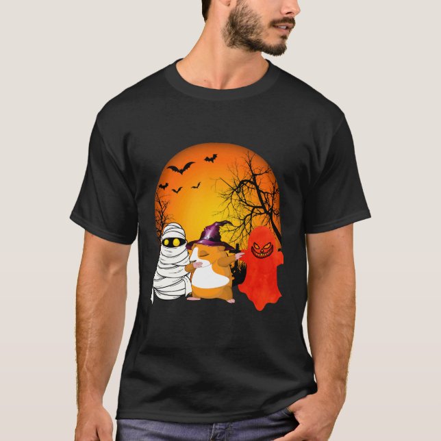 8 marsvin Halloween pumpa T Shirt (Framsida)