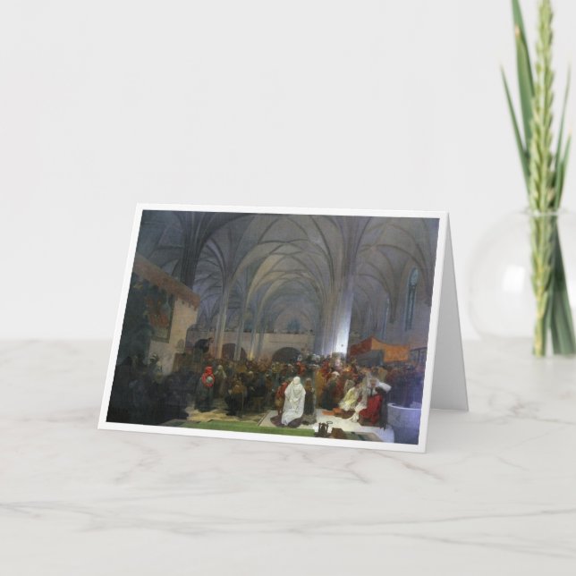 #8 Master Jan Hus Preaching at Bethlehem Chapel Kort (Framsida)